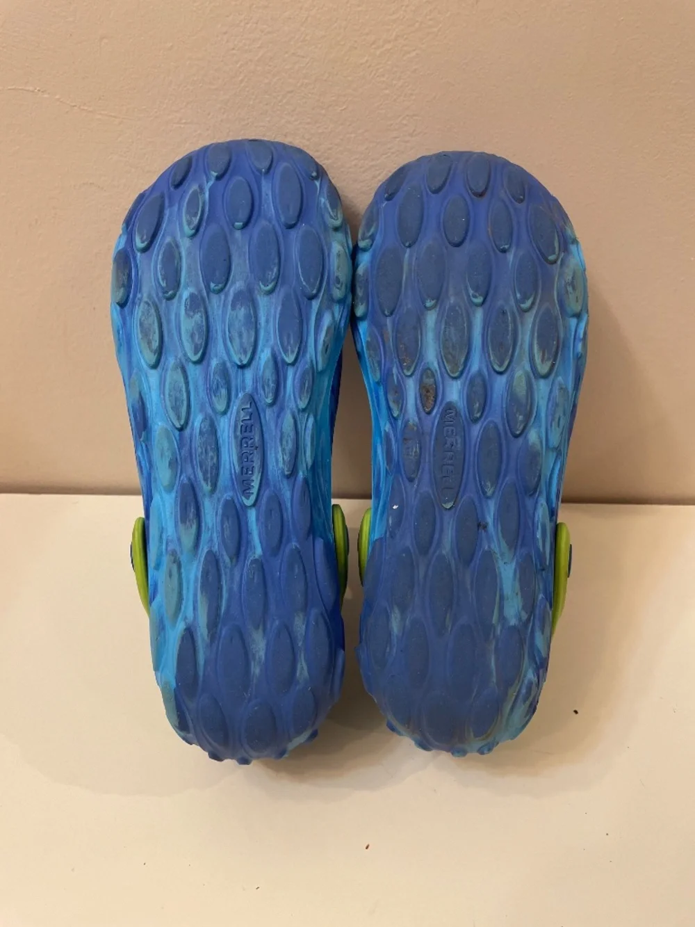 Merell Hydro Moc Water Shoes Big Kids 6 M 6 W 8 Blue Lime Green